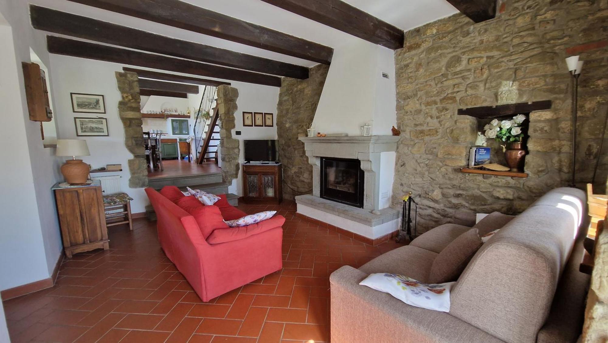 La Sala Vecchia - Lovely Tuscan Holiday House Badia Prataglia, Casentino Valley Chiusi della Verna Eksteriør billede